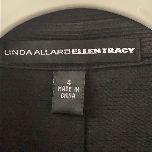 LINDA ALLARD ELLEN TRACY CASUAL BLACK SUIT - Picture 14 of 15